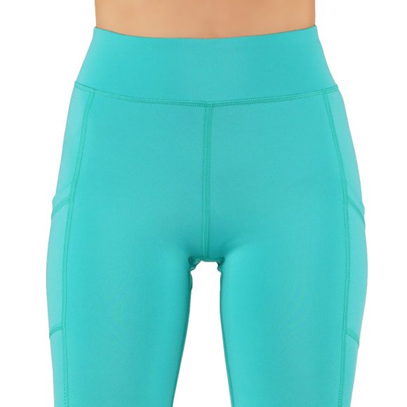 Yoga capri leggings with pockets and mesh - Picture 4 of 5